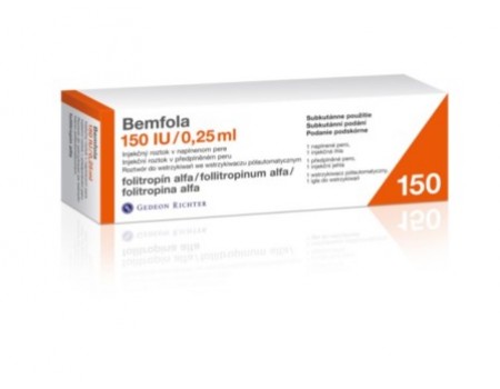 Bemfola 150 IU / 0.25 ml. 1 injection